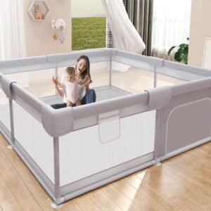 Baby Playpen 50x50 Inch – Safe Play Yard for Babies & Toddlers, Indoor/Outsdoor