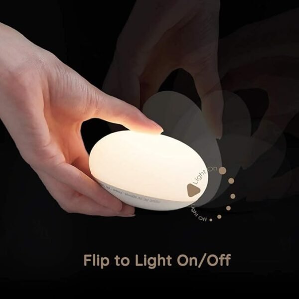 Baby Night Light – Soft Silicone Touch Lamp with Stepless Dimming - Image 3