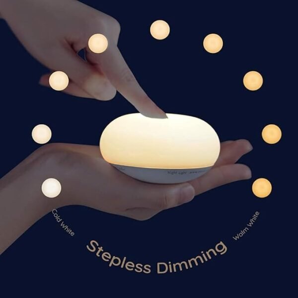 Baby Night Light – Soft Silicone Touch Lamp with Stepless Dimming - Image 4