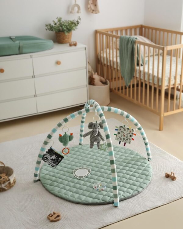 Diary Baby Play Gym Mat – Tummy Time Activity Mat with 6 Detachable Toys for Sensory & Motor Skill Development - Image 6